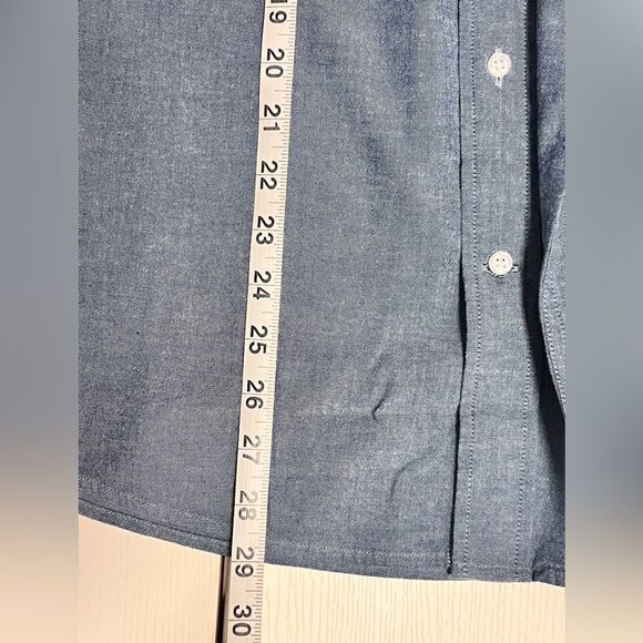 NWT George Blue Chambray Shirt Short Sleeve Sz XL ( 46-48 ) - Picture 7 of 7